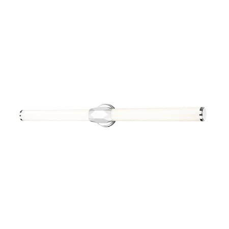 Z-Lite Cooper Vanity, 1-Light, 40 In.W x 4 In.L x 4.75 In.H, Chrome /Frosted 1010-40W-CH-LED